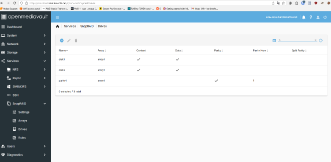 Snapraid Disks